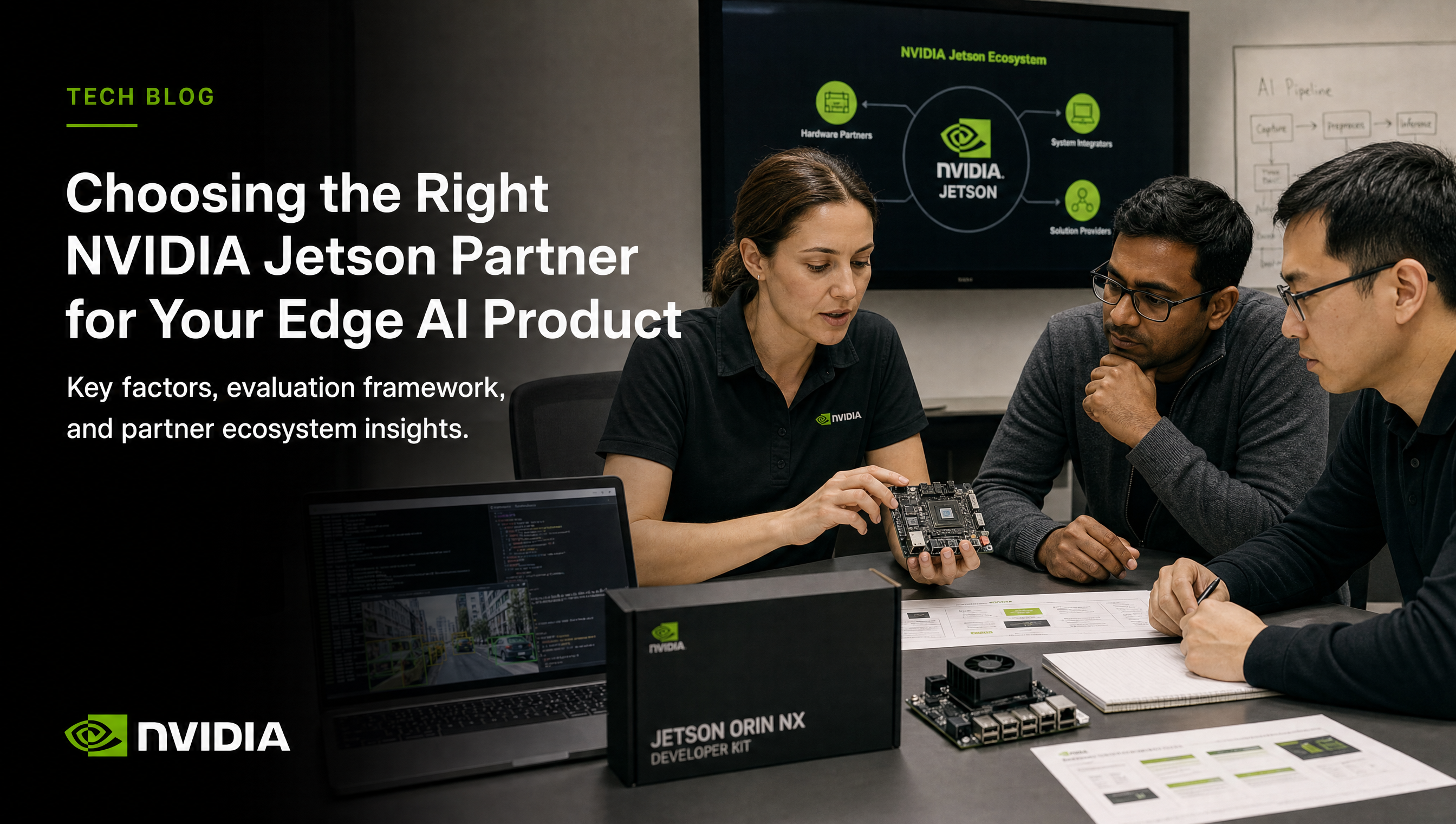 Embedded software engineering team evaluating an NVIDIA Jetson edge AI system, choosing the best partner for your product
