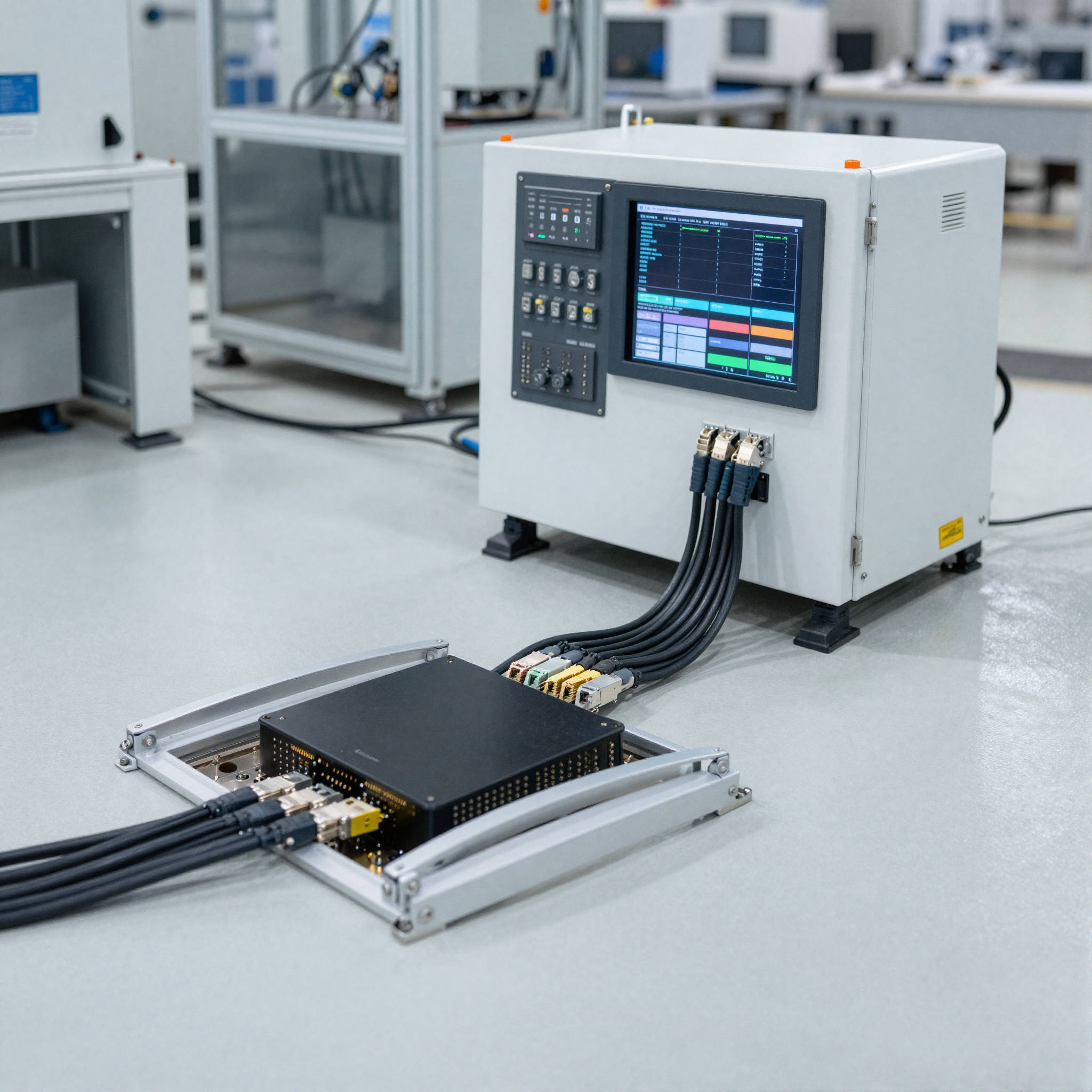 MediaTek Genio board deployed in industrial automation system with TSN networking and sensor integration